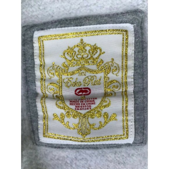 Women's ECHO RED Gray Hoodie Hooded Jacket Medium - Picture 5 of 8